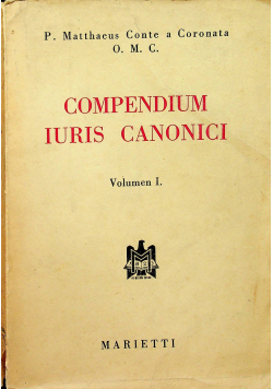 Compendium Iuris Canonici Vol I 1950 r.