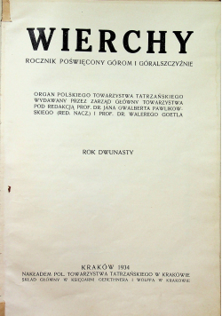 Wierchy 1934 r