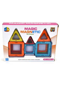 Klocki magnetyczne duże 18 elementów