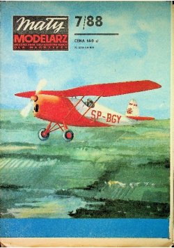 Mały Modelarz Nr 7 / 88 Samolot akrobacyjny RWD 10