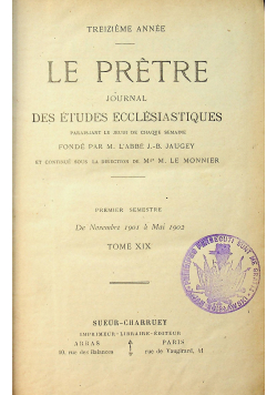 Le Pretre Tom XIX 1902r