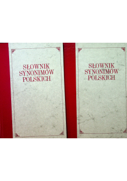 Słownik synonimów polskich 2 tomy reprint z 1885 r