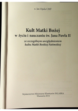 Niepokalana Kult matki Bożej