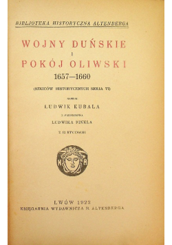 Wojny Duńskie i Pokój Oliwski 1657 - 1660 1922 r.
