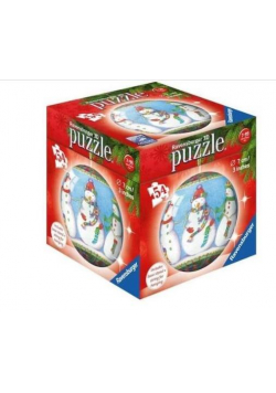 Puzzle 3D Święta - Bałwany