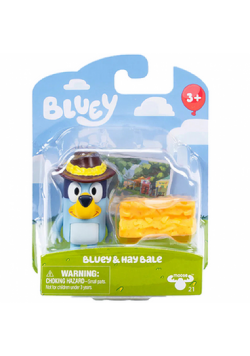 Figurka Bluey piesek z belką w kapeluszu BLU18040