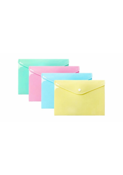 Teczka koperta A5 PP pastel (10szt)