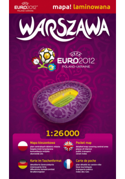 Warszawa 1:26 000 Euro 2012 plan miasta