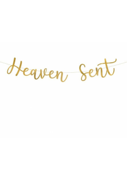 Baner Heaven Sent złoty 14,5x85cm
