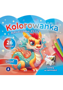 Smoki. Kolorowanka z tatuażami FLUO