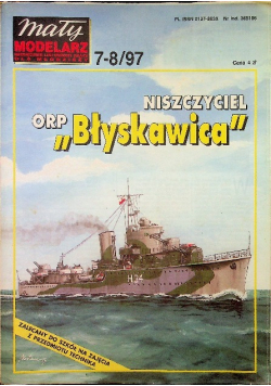 Mały Modelarz Nr 7 i 8 / 97 Niszczyciel ORP Błyskawica