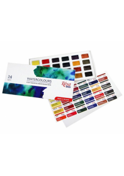 Farby akwarelowe w kostkach 24 x2,5 ml