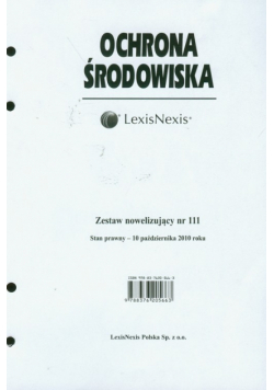 Zestaw nowelizujacy Ochrona środowiska