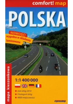 Polska mapa kieszonkowa 1:1 400 000