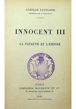 Innocent III 1906 r.
