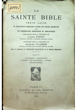 La Sainte Bible 1943r
