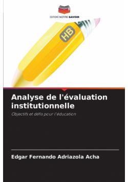 Analyse de l'évaluation institutionnelle