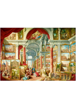 Puzzle 1000 Galeria sztuki w Rzymie, Panini, 1757