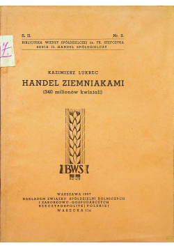 Handel ziemniakami 1937 r