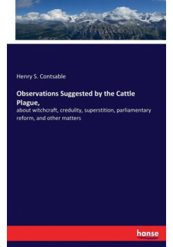 Observations Suggested by the Cattle Plague,