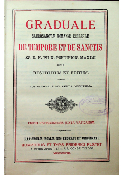 Graduale Romanum 1908 r.