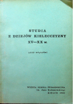 Studia z dziejów kielecczyzny