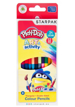 Kredki ołówkowe dwustronne 24 kolory Play-Doh