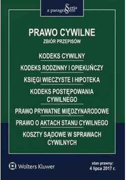Prawo cywilne Zbiór przepisów