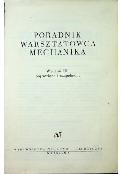 Poradnik warsztatowca mechanika wydanie III