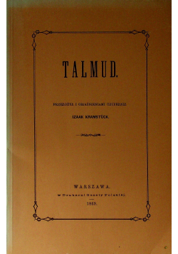 Talmud Reprint 1869 r.