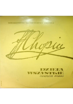 Fryderyk Chopin Dzieła wszystkie Polonezy Płyta Winylowa