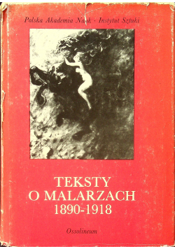 Teksty o malarzach 1890 - 1918