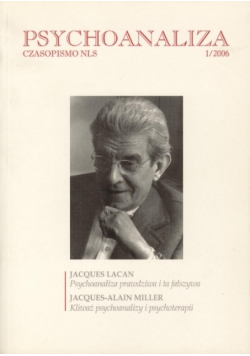 Psychoanaliza Czasopismo NLS Nr 1 / 06