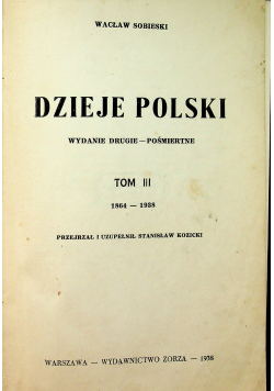 Dzieje Polski tom III 1938r