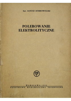 Polerowanie elektrolityczne