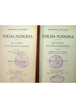 Poesia Moderna Vol I i II 1906 r.