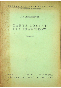 Zarys logiki dla prawników wydanie III