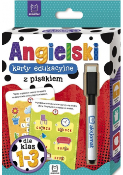 Język angielski Karty edukacyjne z pisakiem