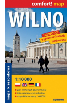 Wilno 1: 10 000. Kieszonkowy plan miasta