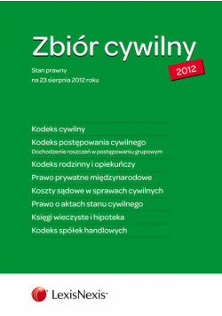 Zbiór cywilny - Kodeks cywilny KPC KRiO PPM, Koszty sądowe w sprawach cywilnych. Prawo o aktach stanu