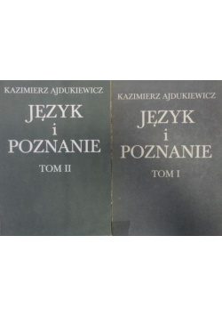Język i poznanie 2 tomy
