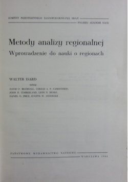 Metody analizy regionalnej