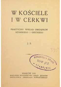 W kościele i w cerkwi 1926 r.