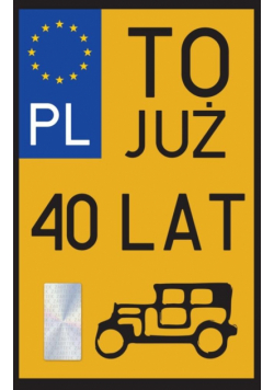 Karnet Urodziny 40 Zabytek