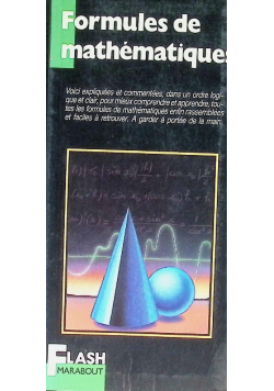 Formules Mathematiques / Collection Flash Marabout.