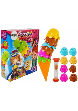 Gra zręcznościowa Lody w wafelku kolorowa piramidk