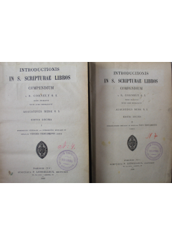Introductionis in S Scripturae Libros 2 tomy 1929 r.