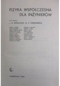 Fizyka współczesna dla inżynierów