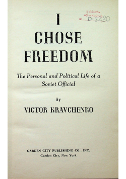 I chose freedom 1947 r