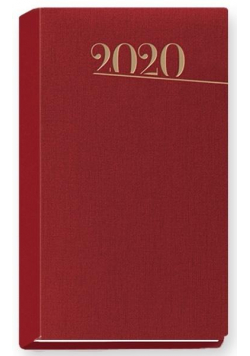 Terminarz 2020 Tygodniowy Standard rubinowy